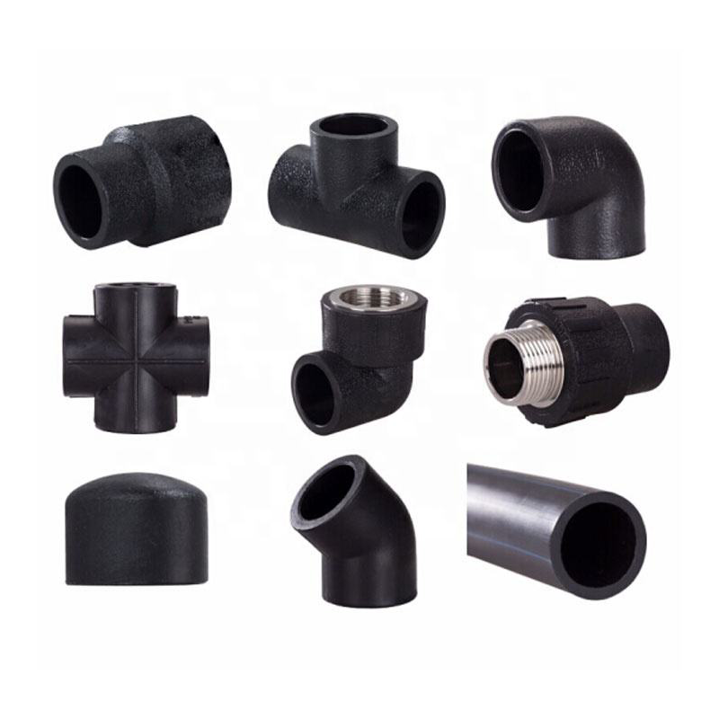 BOXI 40mm compression pe tee pipe fitting for farm irrigation system water supply pipe fittings butt fusion tee pe 100 sizes