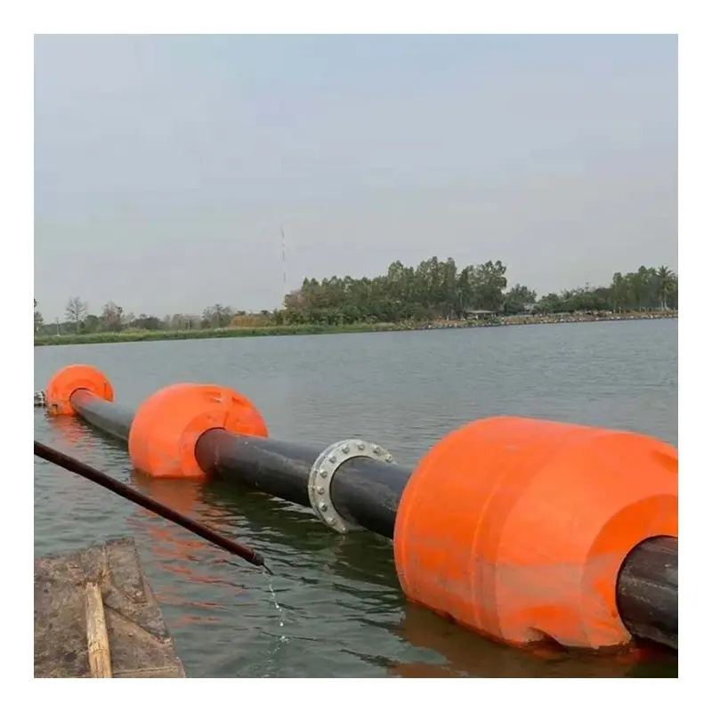 BOXI Factory Customization 11.8m length DN400 HDPE dredging pipes and floaters