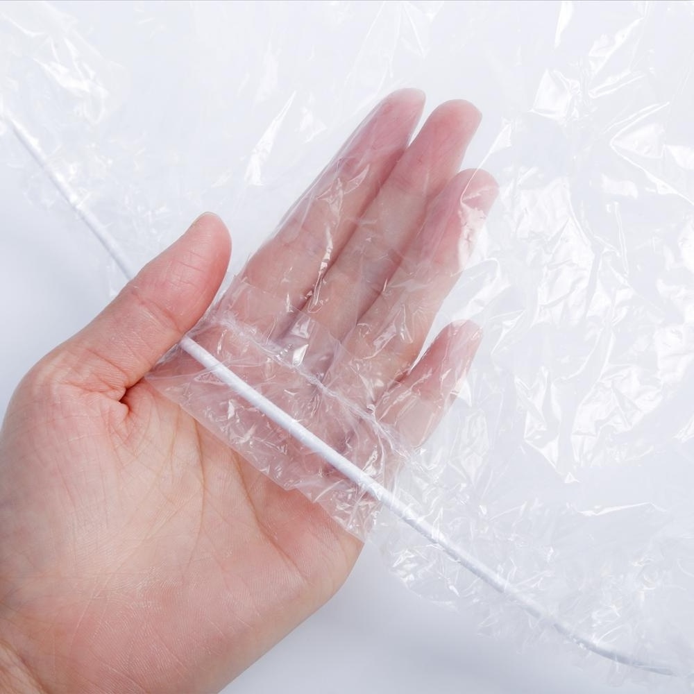 Clear Plastic Temporarycar covers plastic car cover fast car cover with Elastic Band