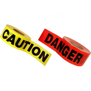 Portable Roll Non Adhesive for Danger Hazardous Isolating Area Caution Tape Roll Warning Tape Yellow