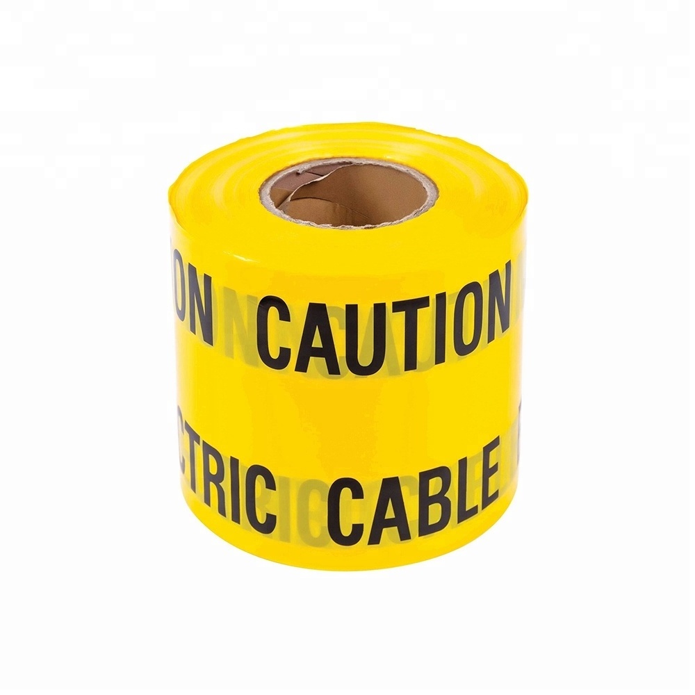 Cheap Non-Adhesive Safety Warning Tape Caution Barricade Tape Different Printings Available Factory Direct Sale