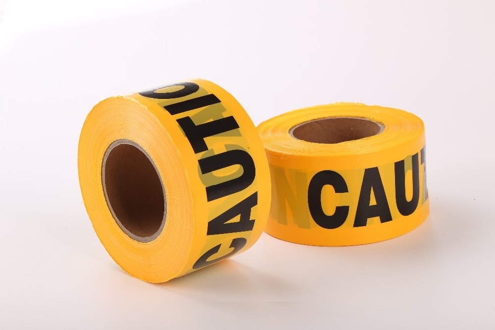 Cheap Non-Adhesive Safety Warning Tape Caution Barricade Tape Different Printings Available Factory Direct Sale