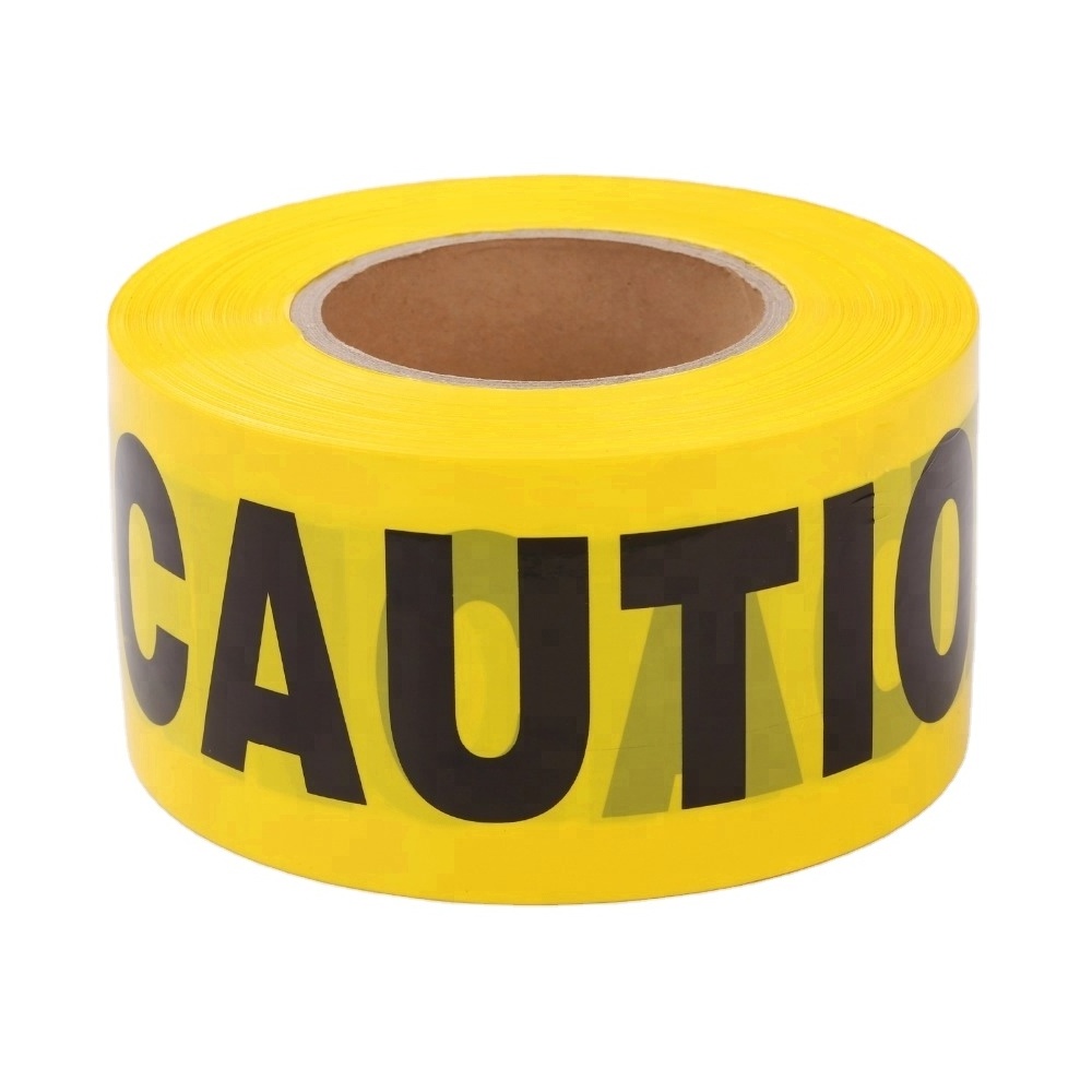 Cheap Non-Adhesive Safety Warning Tape Caution Barricade Tape Different Printings Available Factory Direct Sale