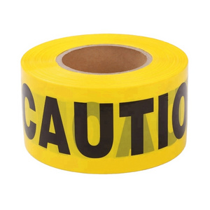 Cheap Non-Adhesive Safety Warning Tape Caution Barricade Tape Different Printings Available Factory Direct Sale