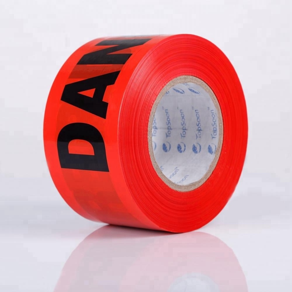 Cheap Non-Adhesive Safety Warning Tape Caution Barricade Tape Different Printings Available Factory Direct Sale