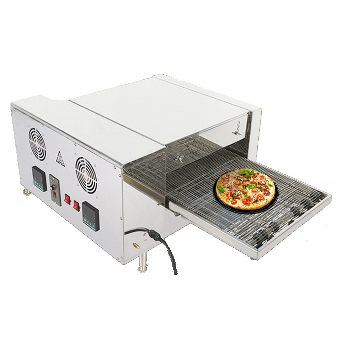 Commercial Multifunctional Chain Type Pizza Oven For Pizzeria And Western Restaurant