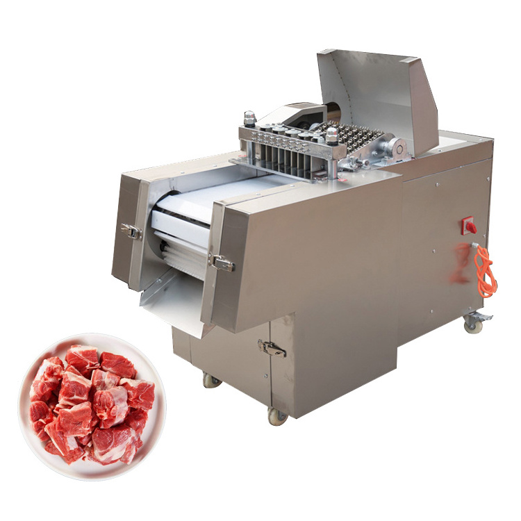 Stainless Steel Dried Meat Frozen Duck  Beef Jerky Meat Cube Cutting Dicing Machine