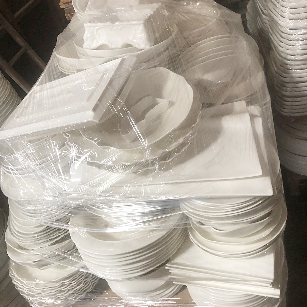 Crazy Discount White Ceramic Plates Mix Size Model Market Hot Sell Dinnerware Ceramic Sell by Ton