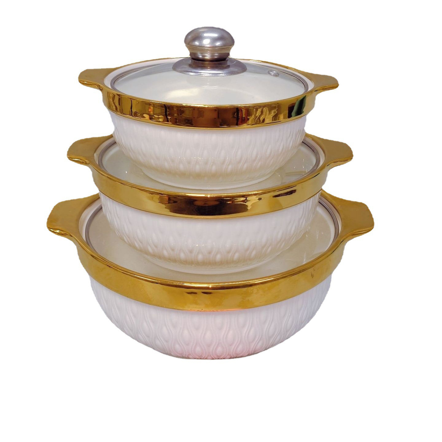 Wholesale luxury ceramic soup & stock pots small pot soup cookware with glass lid  ceramic casserole soup pot with lid