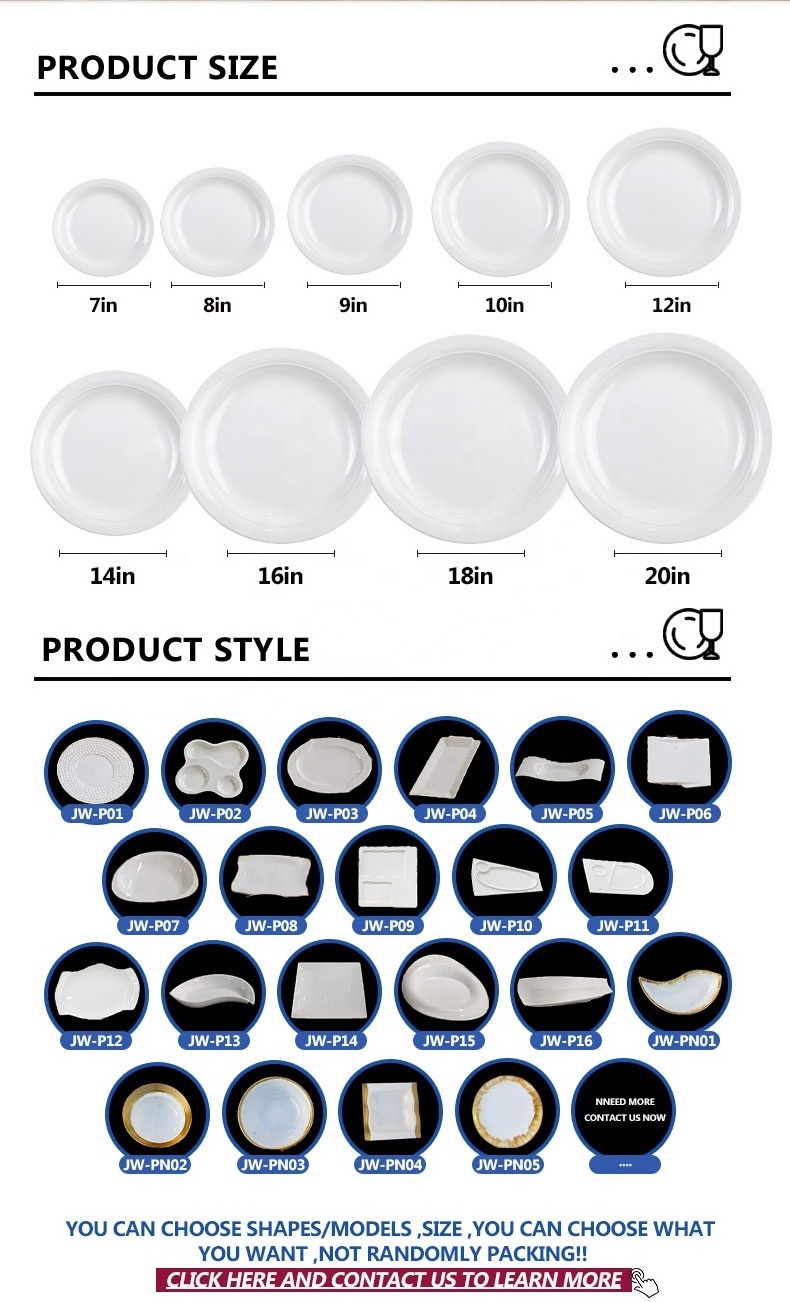 Hot Sell Cheap Restaurant Plate Ceramic Bulk  Plates bowls saucers dishes dining plate set tableware by the ton per tonne