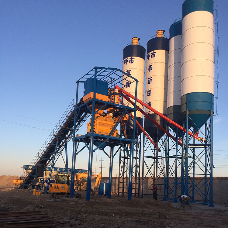 HZS 90 cement concrete batching plant low price mixing batch station