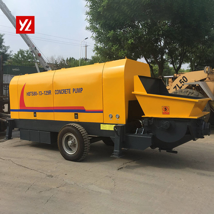 Diesel Engine Trailer Concrete Pump 50m3 H Electric Mini Concrete Pump Machine/Mini Concrete Pump/Small Concrete Pump For Sale