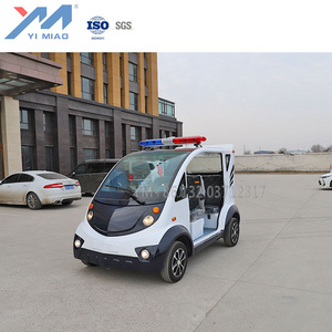 Yimiao Popular mini electric golf cart Mini 4 seater 48V  Tour Bus Tourist Shuttle Sightseeing Car golf buggy made in china