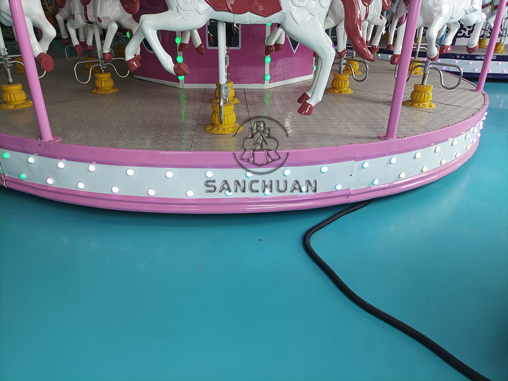 Top China Fun Equipment Amusement Theme Park Children Merry Go Round Rides Rotary Games Carousel Horses For Sale