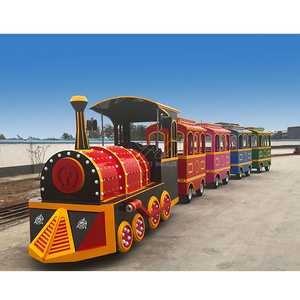 Chinese Popular Amusement Park Rides Battery Electric Mini Vintage Classic Wattman Trackless Train For Sale