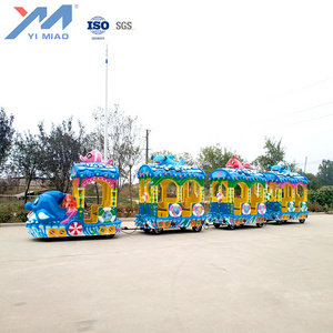 YIMIAO Shopping Malls Amazing Indoor Electric Amusement Ride On Train For Kids