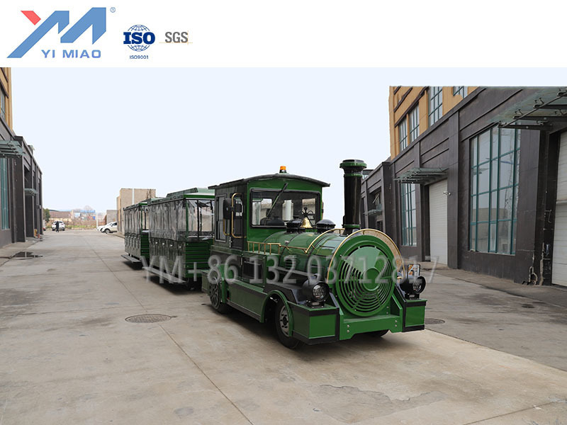 2023 Yimiao Electric Train 40 Seats closed wagon Park used wattman train for sale