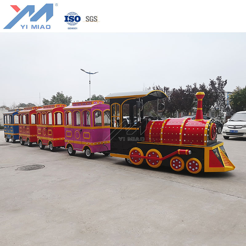 Chinese Popular Amusement Park Rides Battery Electric Mini Vintage Classic Wattman Trackless Train For Sale