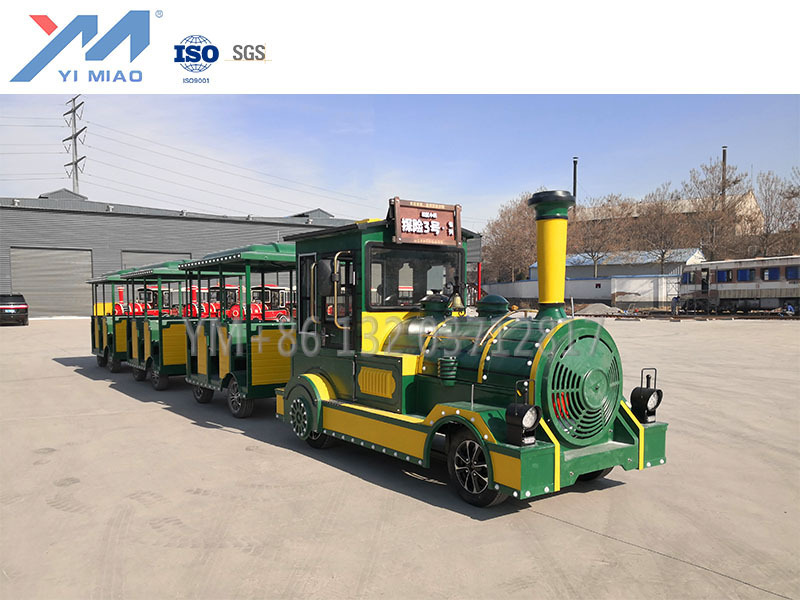 Yimiao Amusement Park Electric Mini Express Kids Ride Mini Tourist Wattman Mall Trackless Train Price For Sale