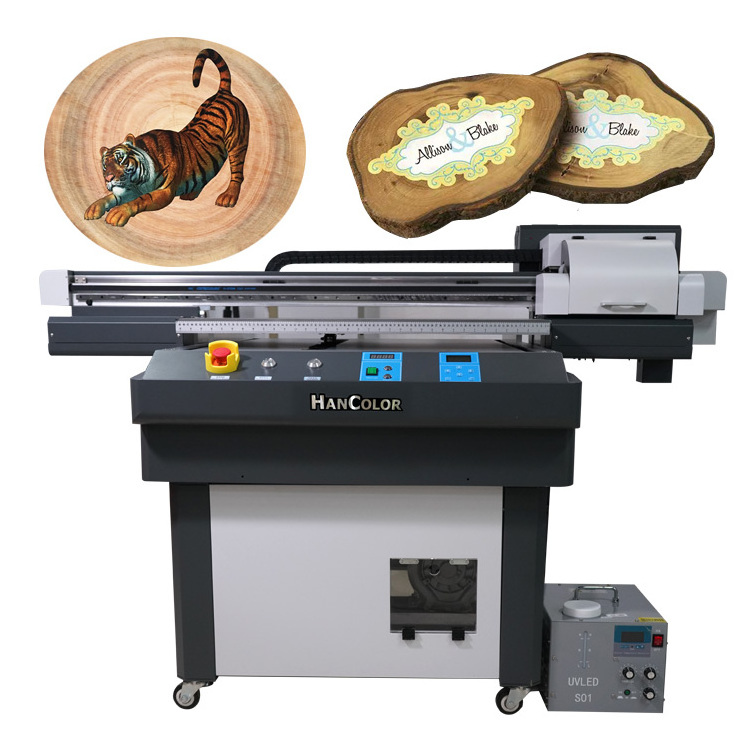 Factory direct sale UV flatbed printing machine with Xp600 printheads Glass Metal Wood Leather printing machine UV9060