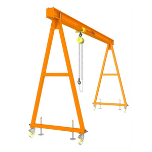 Ce Approved 1ton 2ton 5ton 8ton 10ton Workshop Mobile Lift Machine Shop Use Movable Gantry Crane