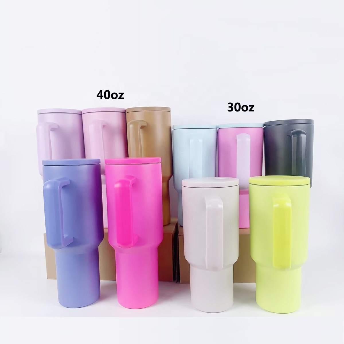 2024 Hot Selling 30oz 40oz Tumbler H3.0 With Handle And Straw Lid Adventure Custom Logo Stainless Steel Vacuum Mug