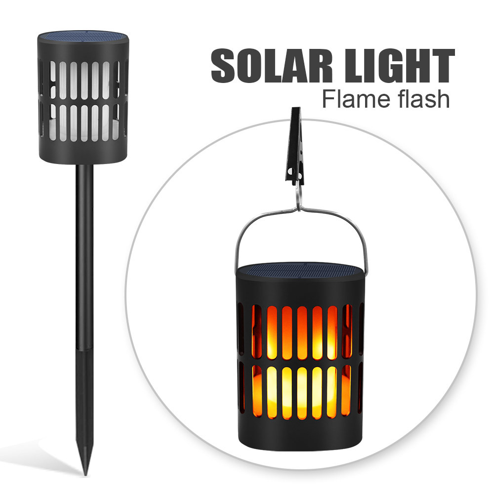 Solar Torch Lights with Flickering Flame Tiki Torches Landscape Solar Powered Outdoor Lights Garden Decor for Outside lights