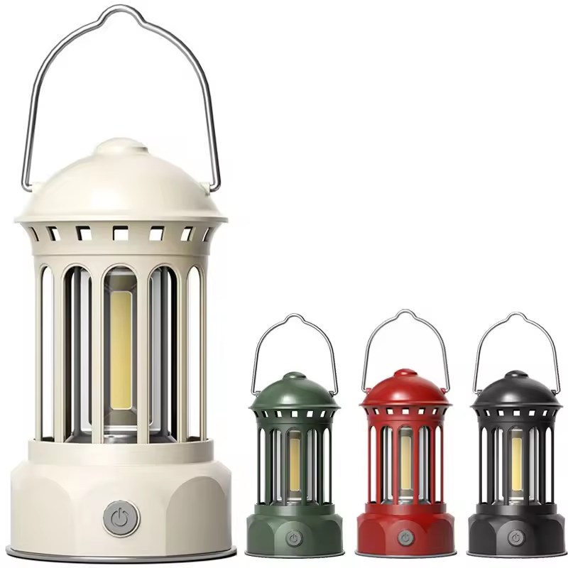 Battery Operated LED Emergency Light Camping Lights Outdoor Rechargeable Retro Lantern Led Camp Lights