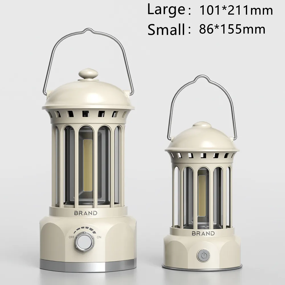 Outdoor COB Camping Lantern Retro Campsite Light Portable LED Emergency Lamp for Yard Camping Lights