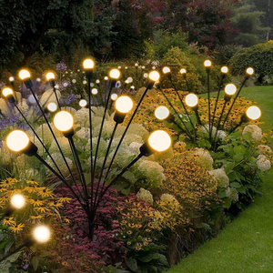 Outdoor Solar Garden Light Waterproof 6/8/10 heads Firefly Lamp Starburst Swaying Solar Firefly Light