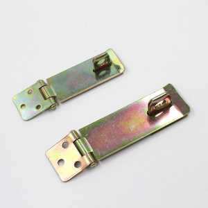 Hardware color zinc plated hinge door latch lock for desk drawer hasps and staples