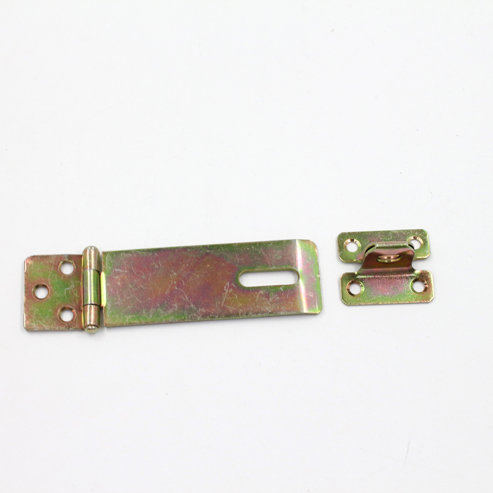 Hardware color zinc plated hinge door latch lock for desk drawer hasps and staples