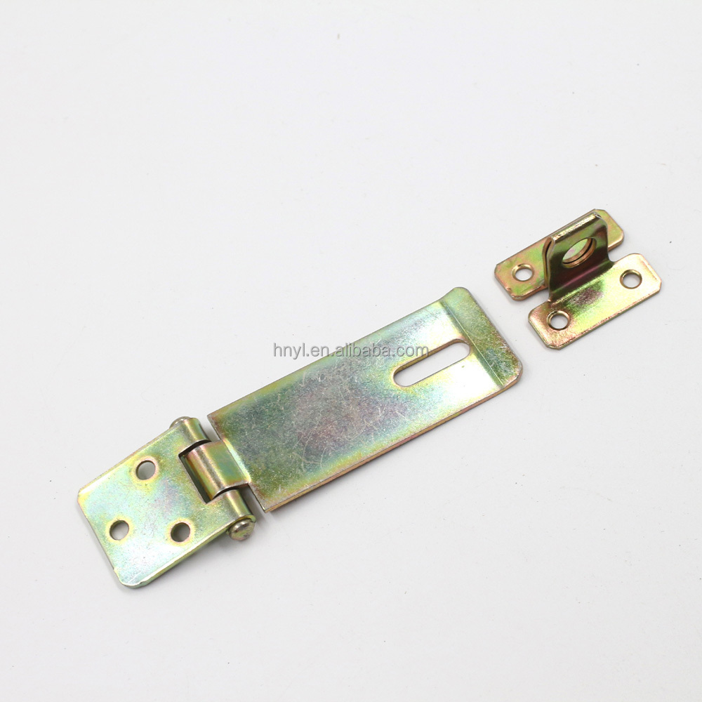 Hardware color zinc plated hinge door latch lock for desk drawer hasps and staples