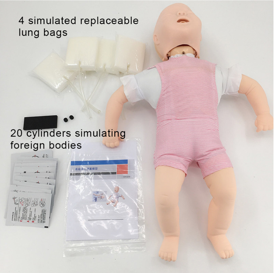 Medical science CPR 150 Baby First Aid Training Doll Infant CPR and Airway Obstruction Training Manikin Model