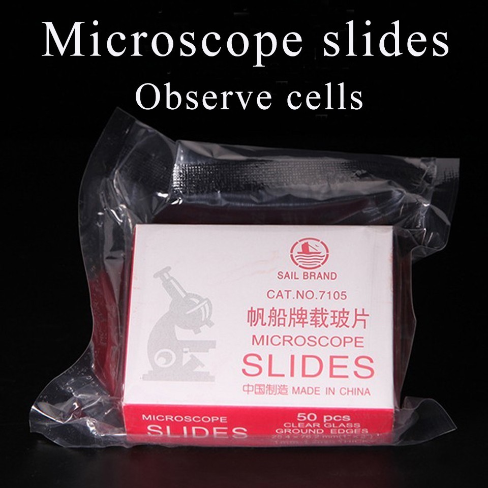 7102 glass slide cut edges lab microscope slides to make prepared slide with 50 pcs and 72 pcs/ box