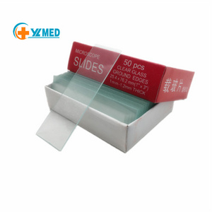 7102 glass slide cut edges lab microscope slides to make prepared slide with 50 pcs and 72 pcs/ box