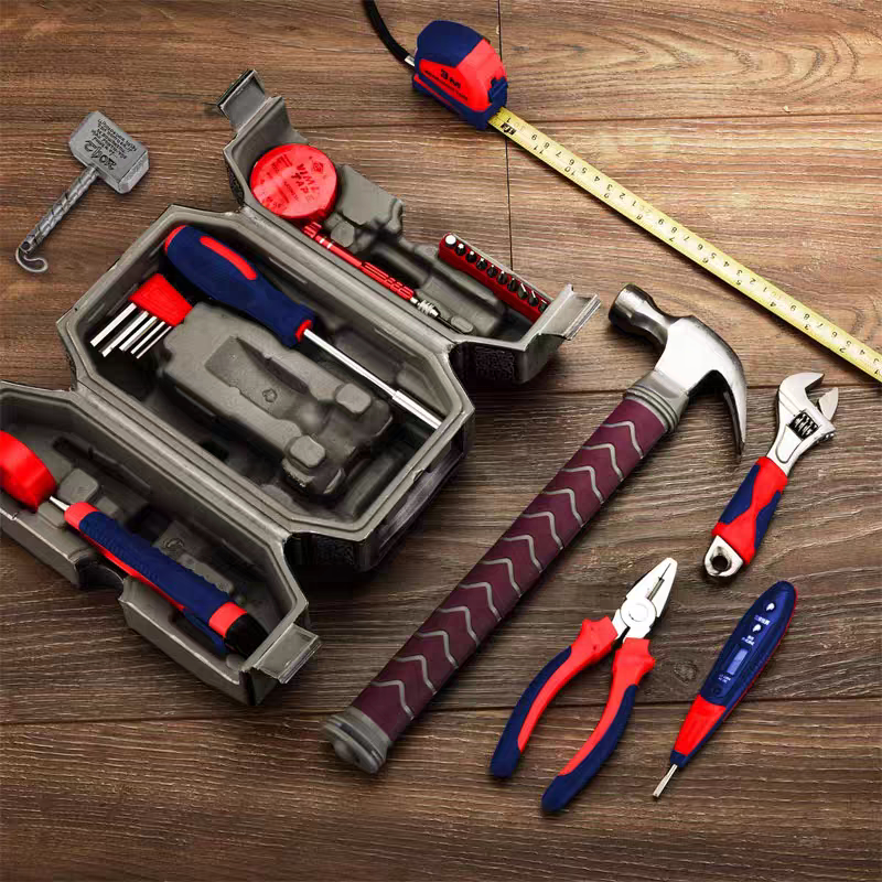 Thor Hammer Toolbox Set portable repair hardware tool Multifunctional Home Tool Kit Set 29-piece real metal hand tool