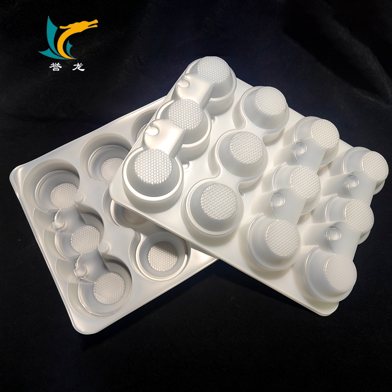 Customizable thickened and stackable disposable plastic  packaging 12-compartment egg tart inner tray