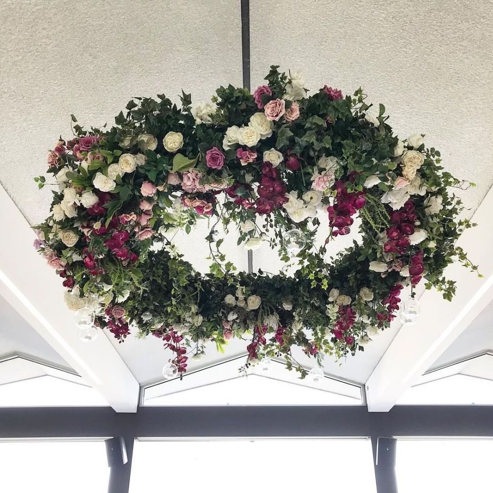 Event Ceiling Decorations Hanging Plant Vine Hanging Flower With Greenery Wisteria Ceiling Hanging Flowers