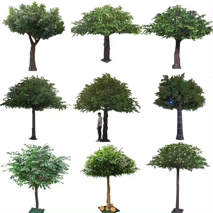 High quality large artificial plants big banyan ficus tree branches for outdoor indoor shade trees