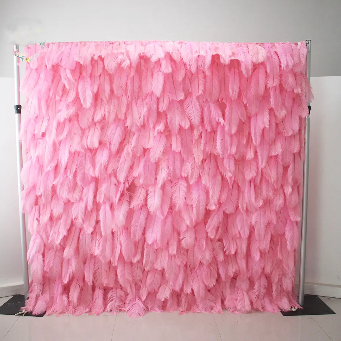 Wedding Decoration Flower Decoration Wedding Backdrop 5D White Black Pink Blue Feather Flower Wall