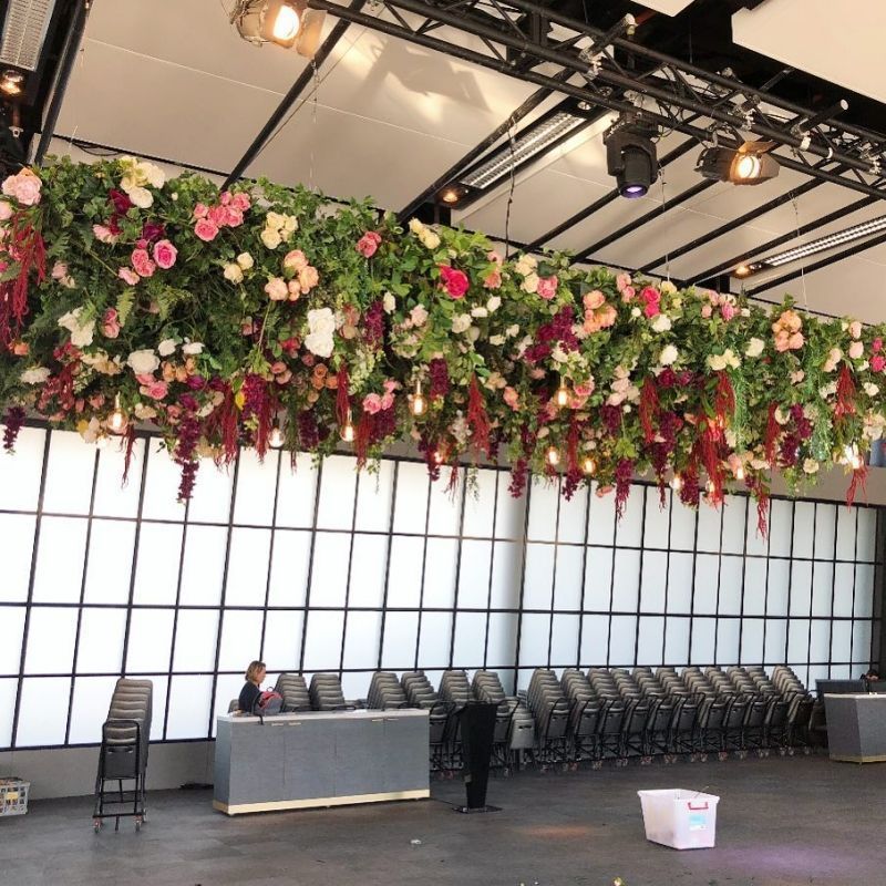 Event Ceiling Decorations Hanging Plant Vine Hanging Flower With Greenery Wisteria Ceiling Hanging Flowers