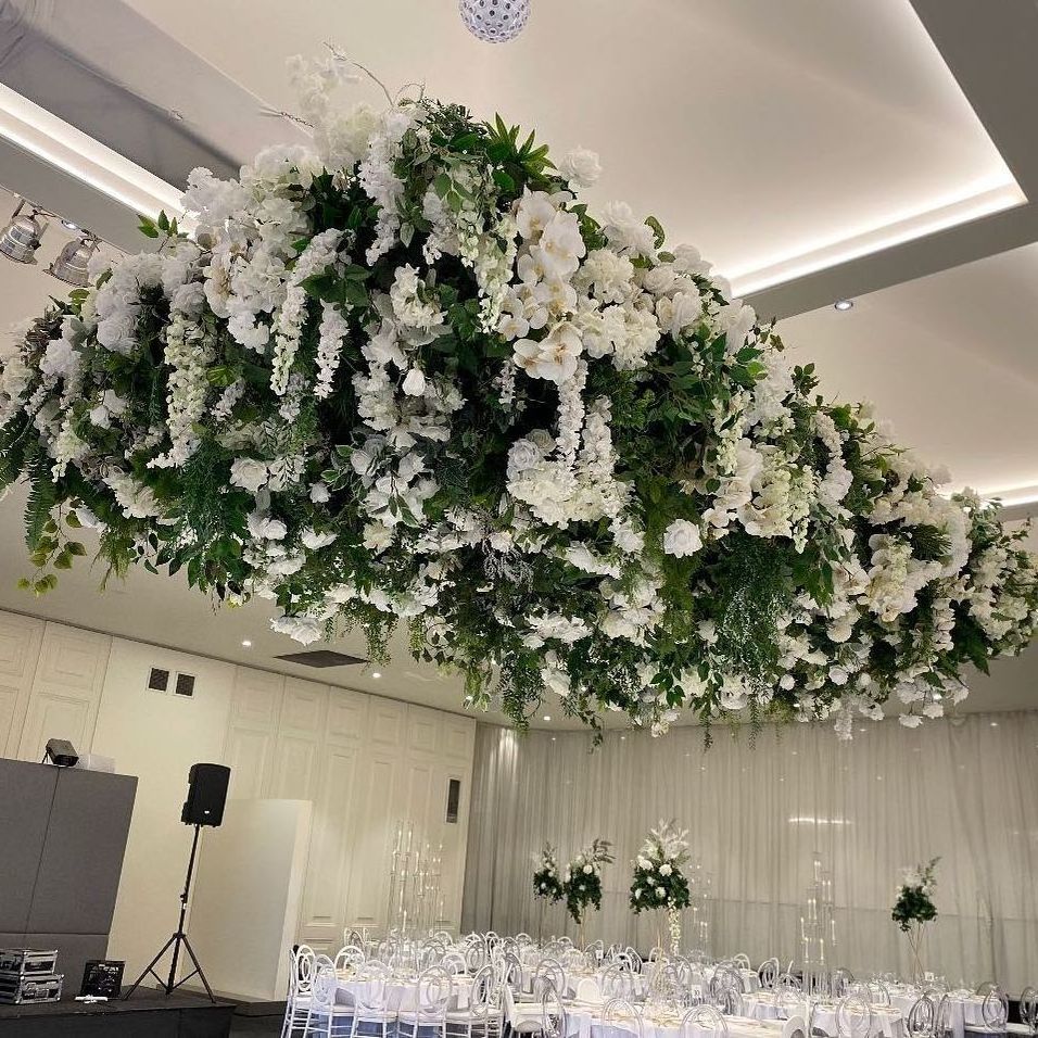 Event Ceiling Decorations Hanging Plant Vine Hanging Flower With Greenery Wisteria Ceiling Hanging Flowers