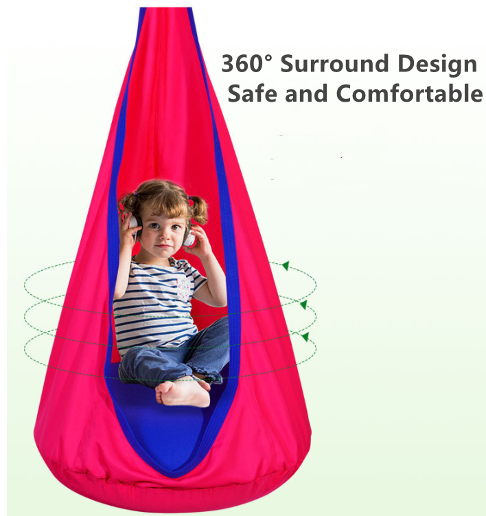 Outdoor Foldable Camping Kids Adult Swing Seat Hammock Hanging Tree House Tent For Garden