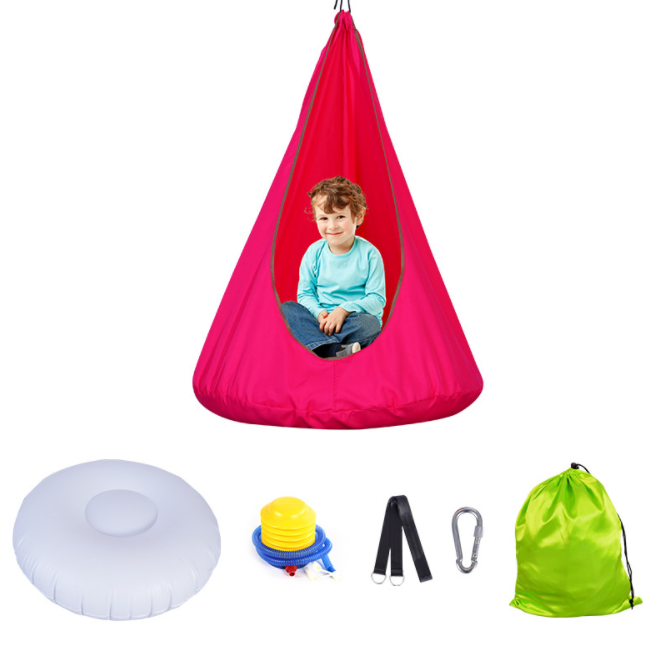 Outdoor Foldable Camping Kids Adult Swing Seat Hammock Hanging Tree House Tent For Garden