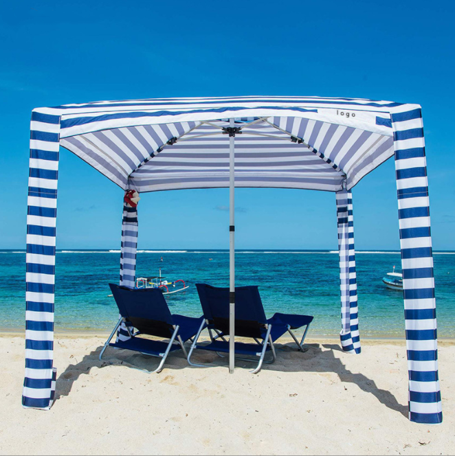 New Luxury Pop Up Portable Beach Shade Umbrella Cabana Tent Canopy Family Tent With Sandbags