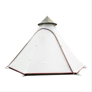 Ultralight Camping Tipi 3-4 Person Hot Tent with Stove Jack Chimney Hole Awnings Shelter for Bird watching Cooking