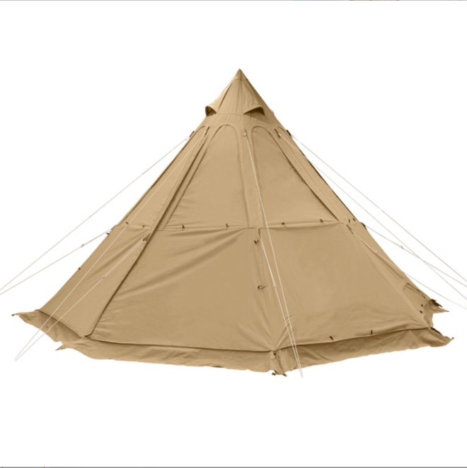 3 Person Waterproof Large Luxury Glamping Pyramid Tipi Tents Lightweight Iron Wall Stove Outdoor Backpacking Camping Teepee Tent