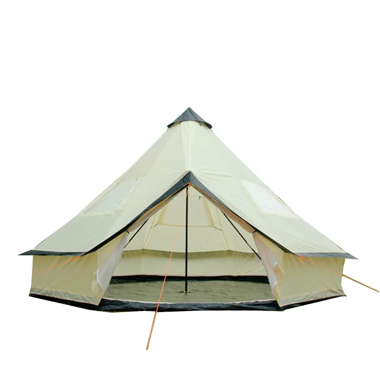 Hot Sale Canvas Tent Waterproof Mongolian Yurt Inside Glamping