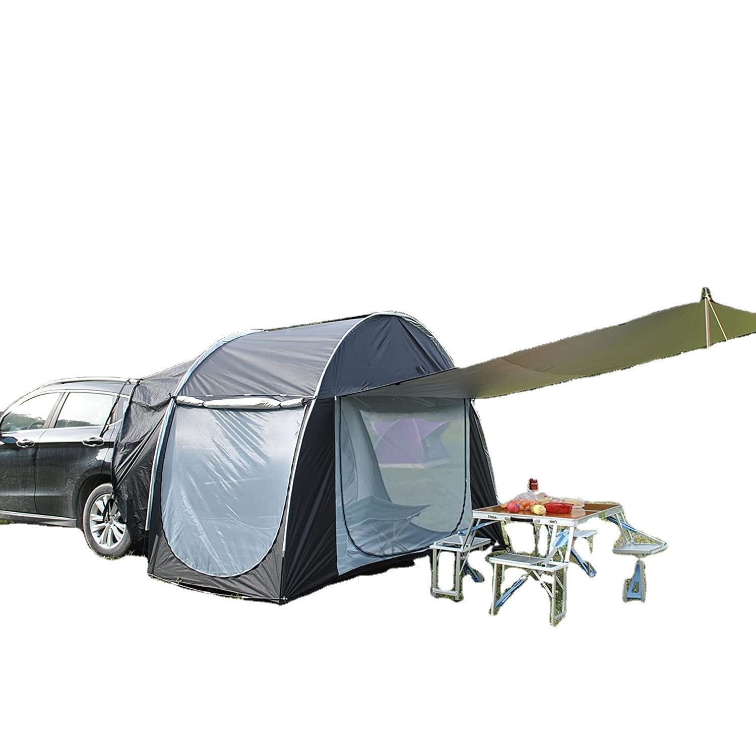 SUV Tents for Camping East Set with Tall Hall Car Tailgate Tent Pop Up Screen Tent Universal Fit